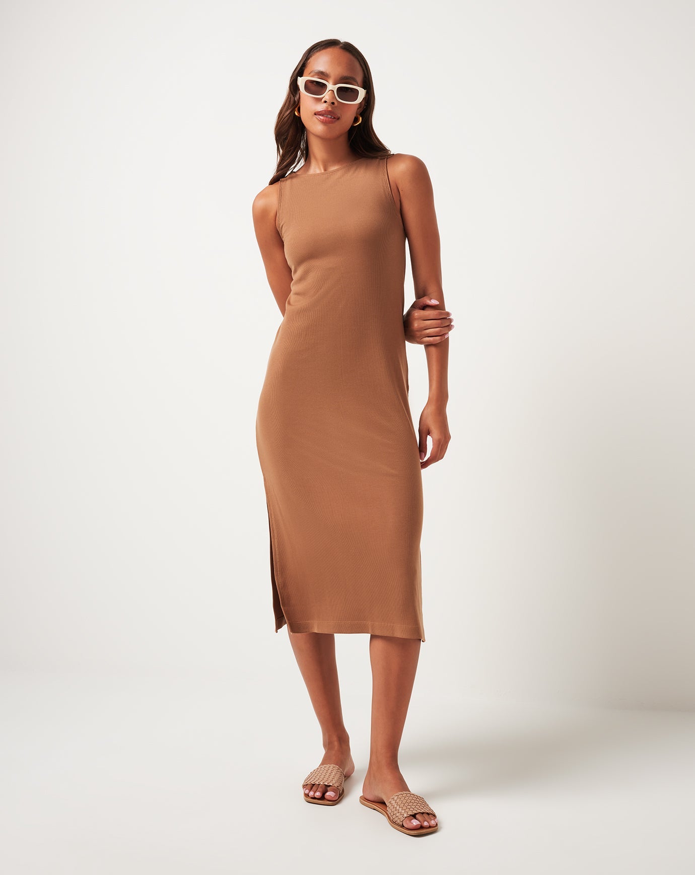 TravisMathew Cloud Rib Hadley Wood Dress - Chestnut