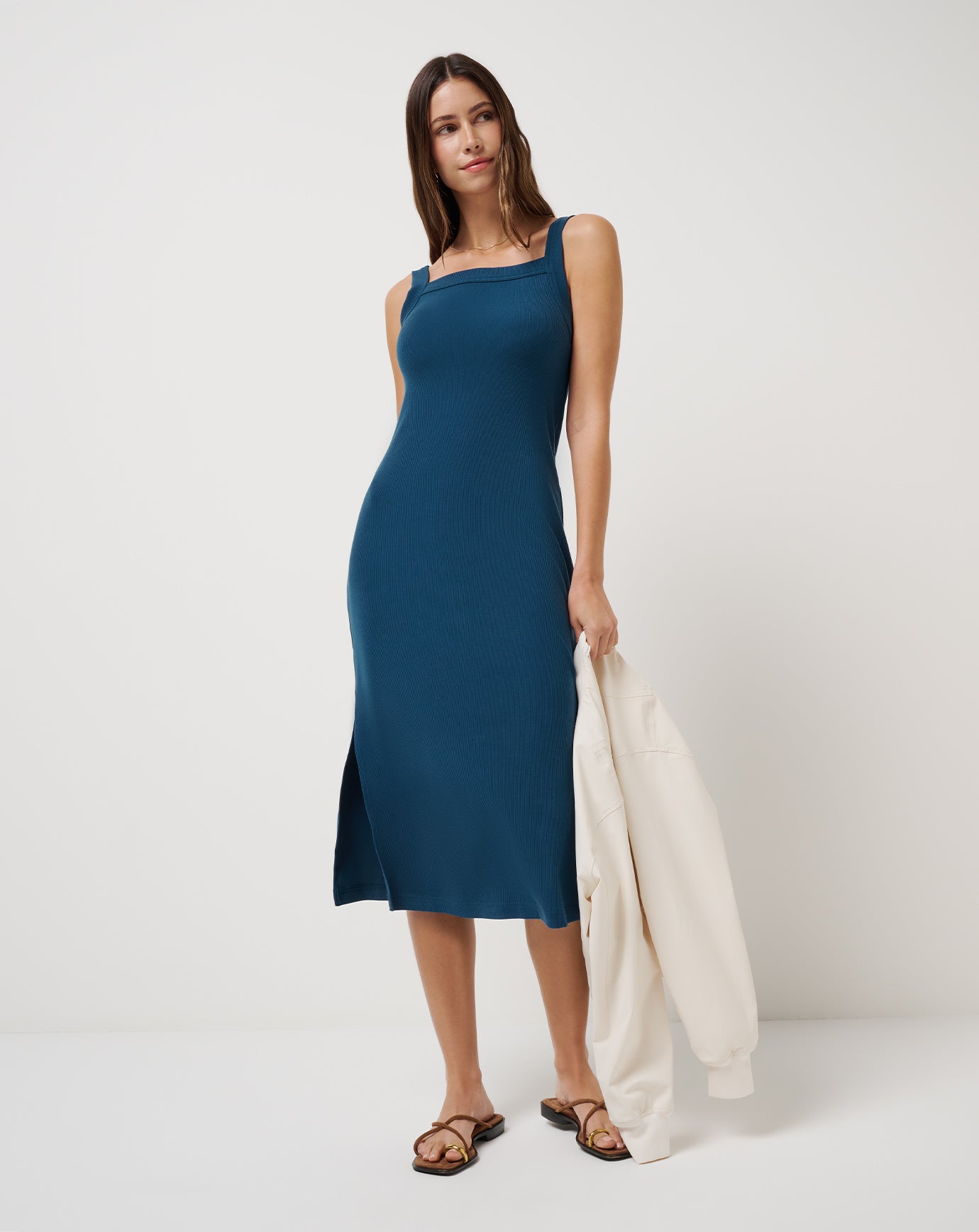 TravisMathew Pinot Cloud Midi Dress - Poseidon