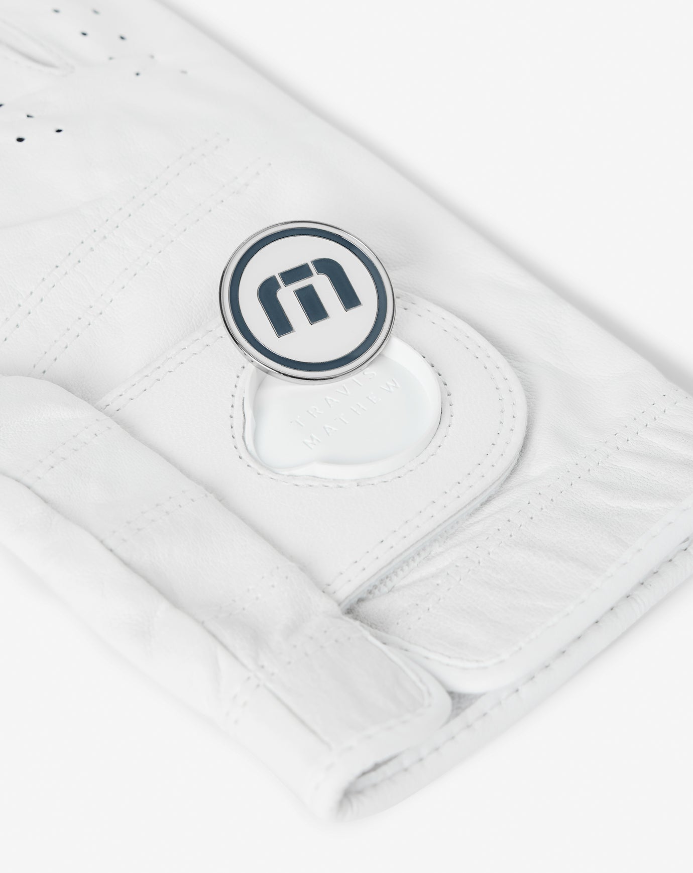 TravisMathew Play Caller Golf Glove - White