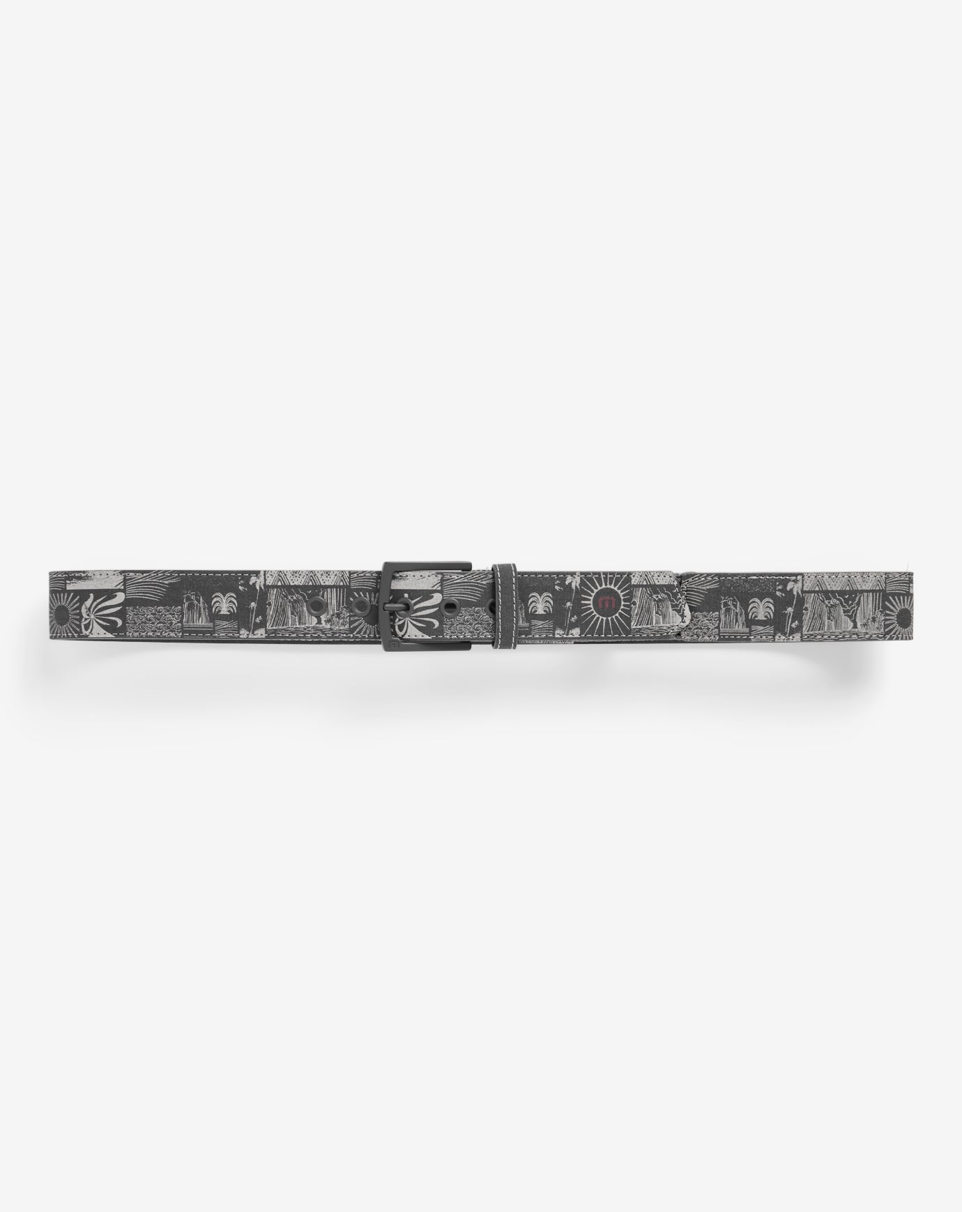 TravisMathew Marina Mingle Canvas Stretch Belt - Ebony