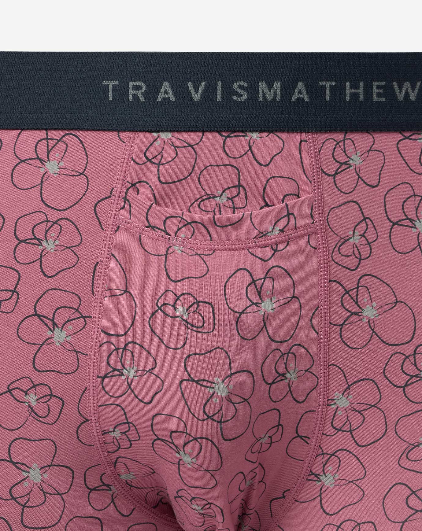 TravisMathew Whiskey Lounge Boxer - Rose Wine