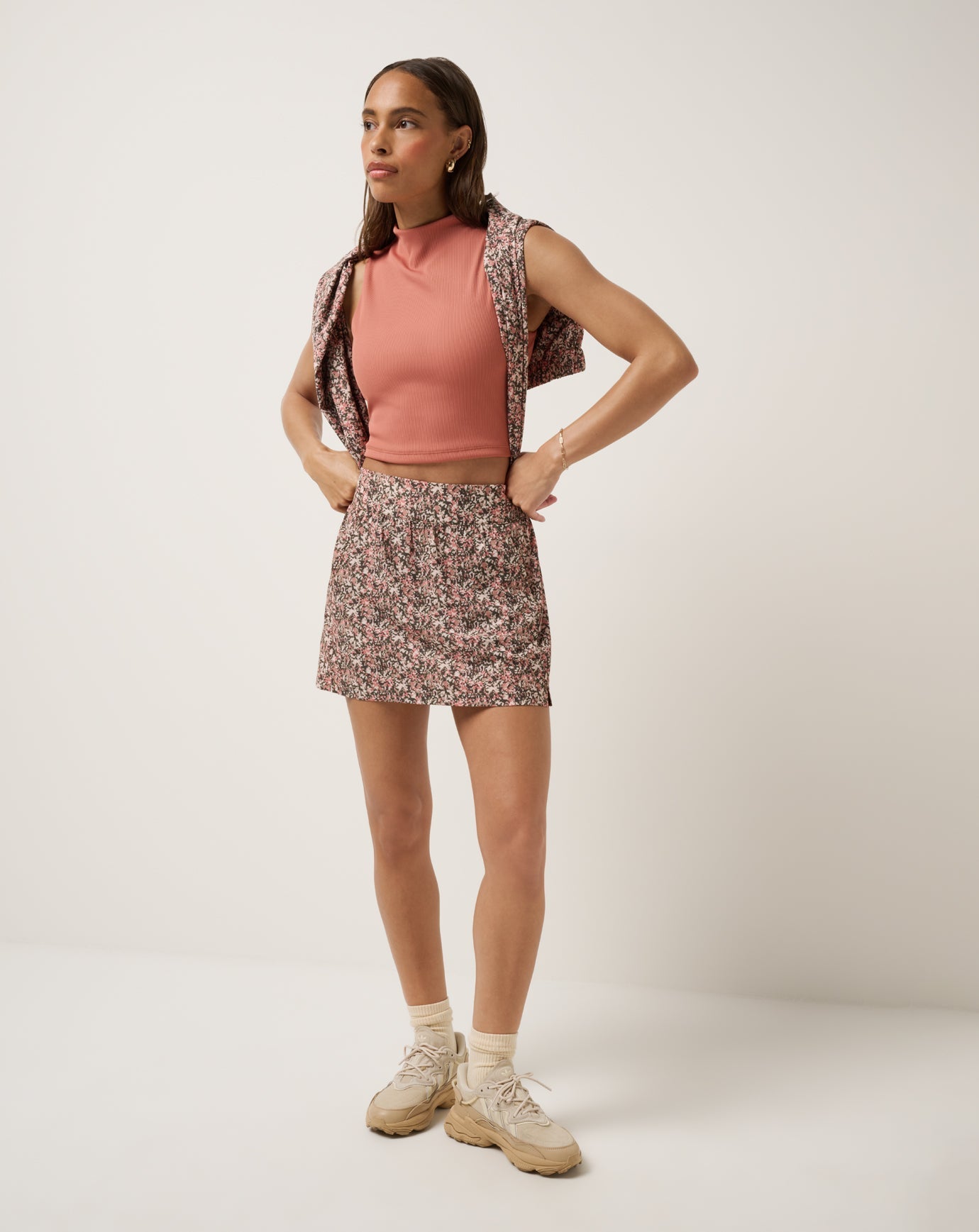 TravisMathew Capture The Moment Breezeblend 2.0 Skort - Pearl Blush Multi