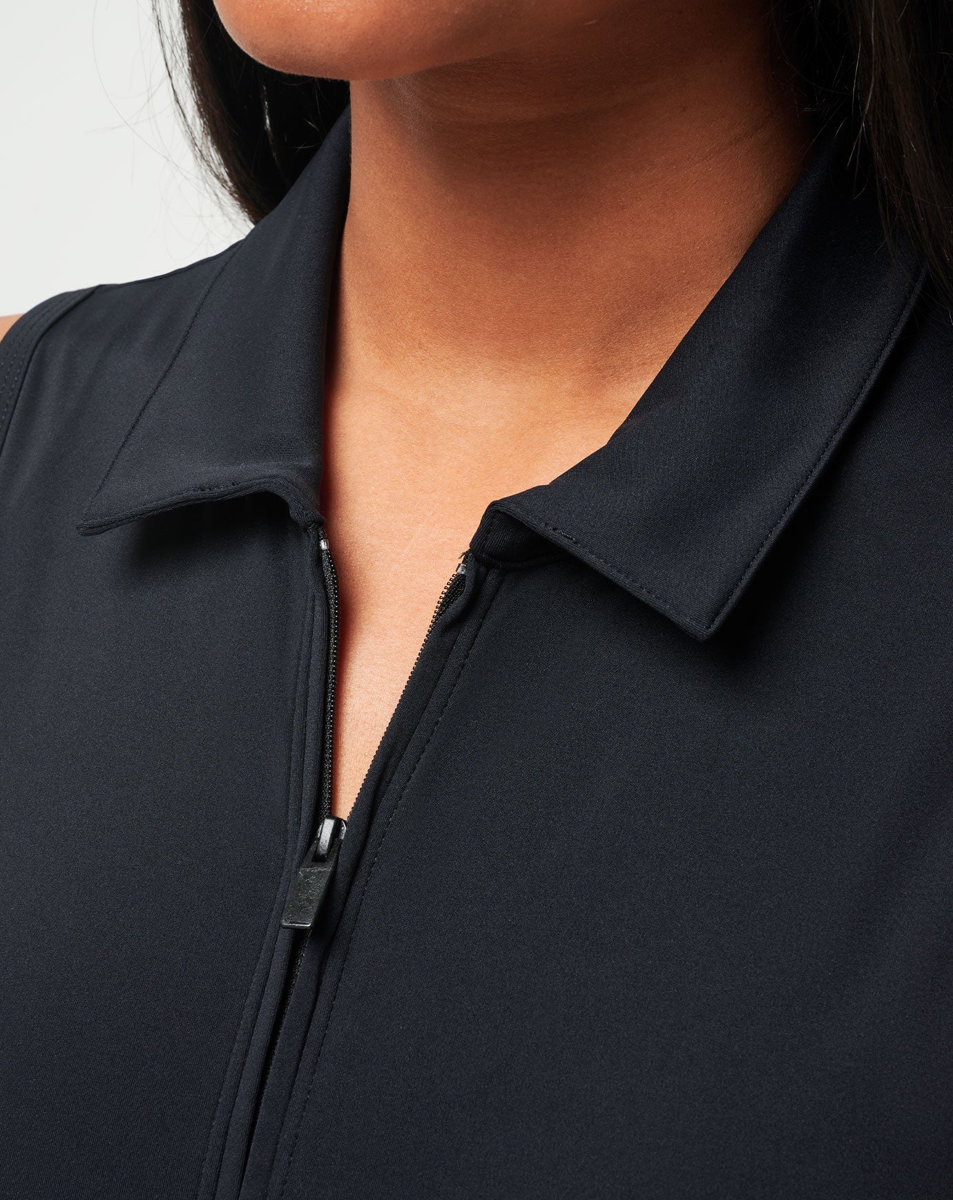 TravisMathew Moveknit Sleeveless Polo Dress - Black
