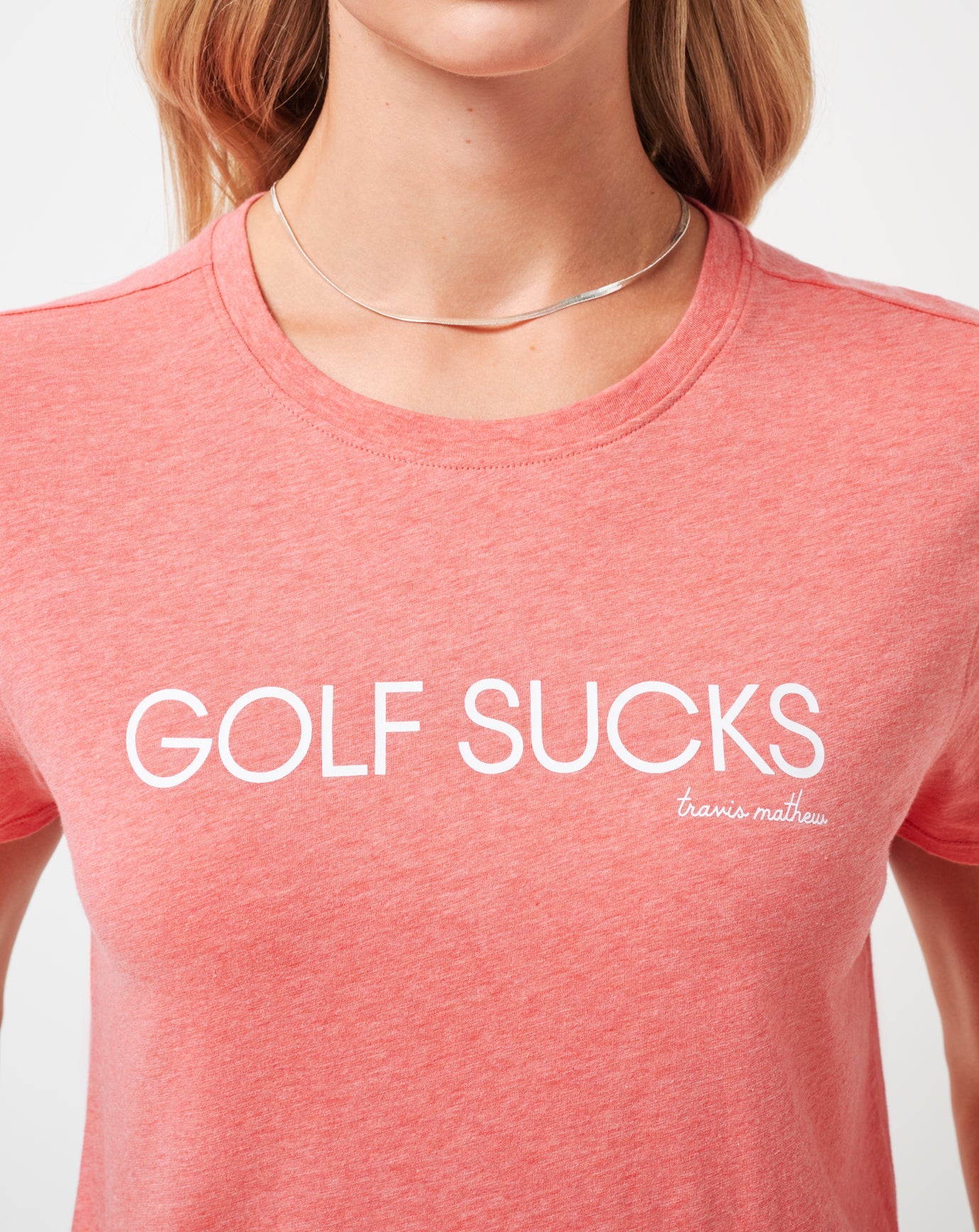 TravisMathew Ten For Ten Graphic Tee - Heather Porcelain Rose