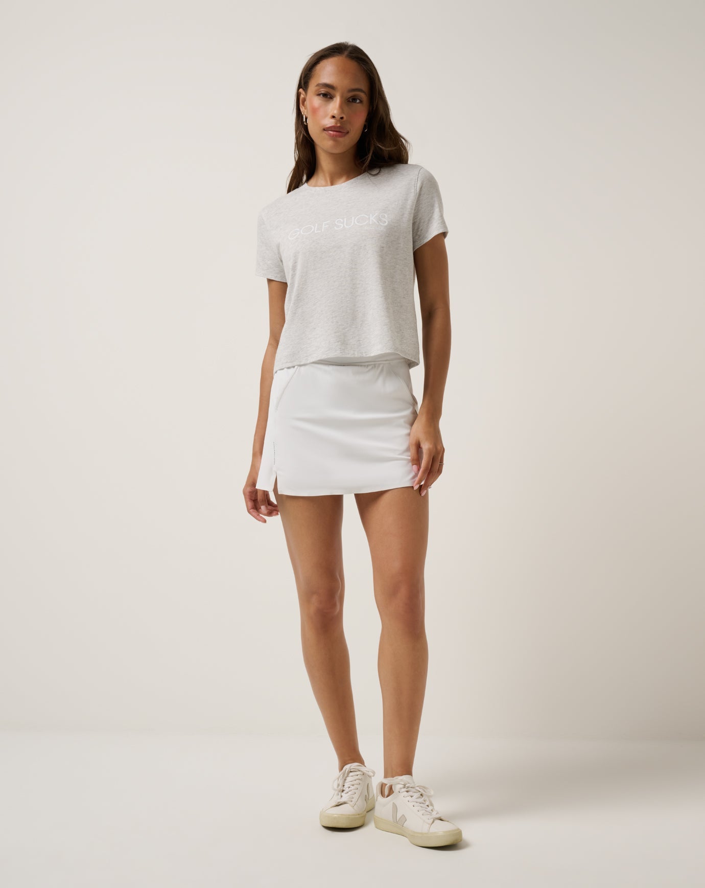 TravisMathew Ten For Ten Graphic Tee - Heather Light Grey