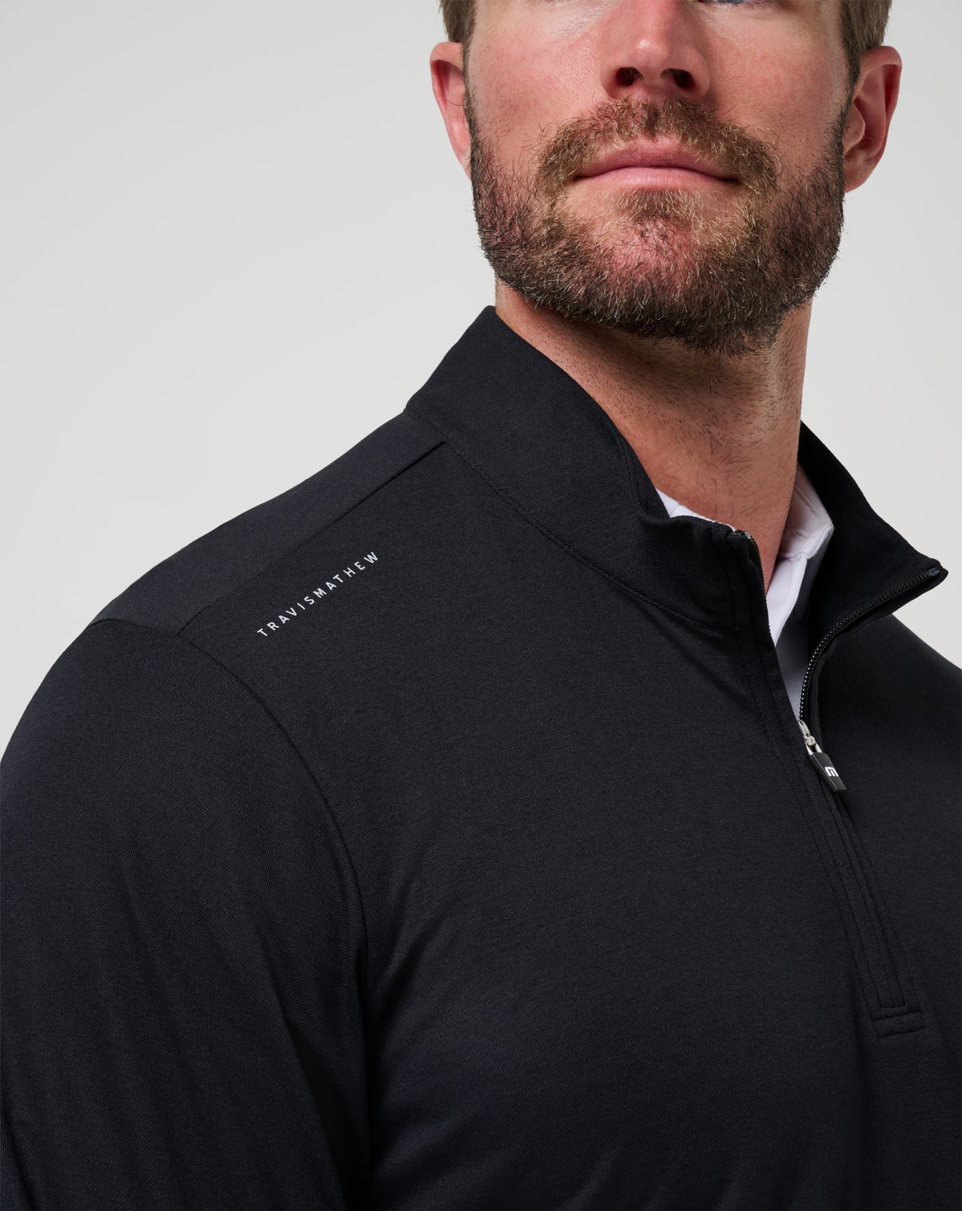 TravisMathew LSU Time To Tailgate Quarter Zip - Black