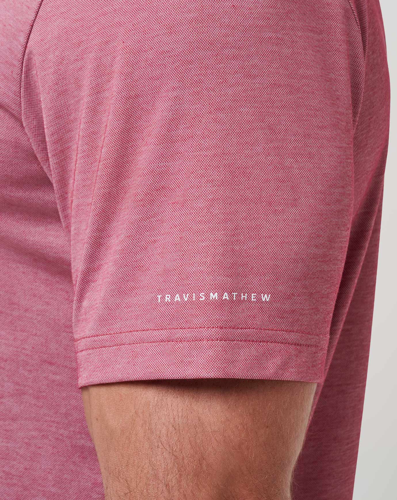 TravisMathew Mississippi School Pride Polo - Heather Red