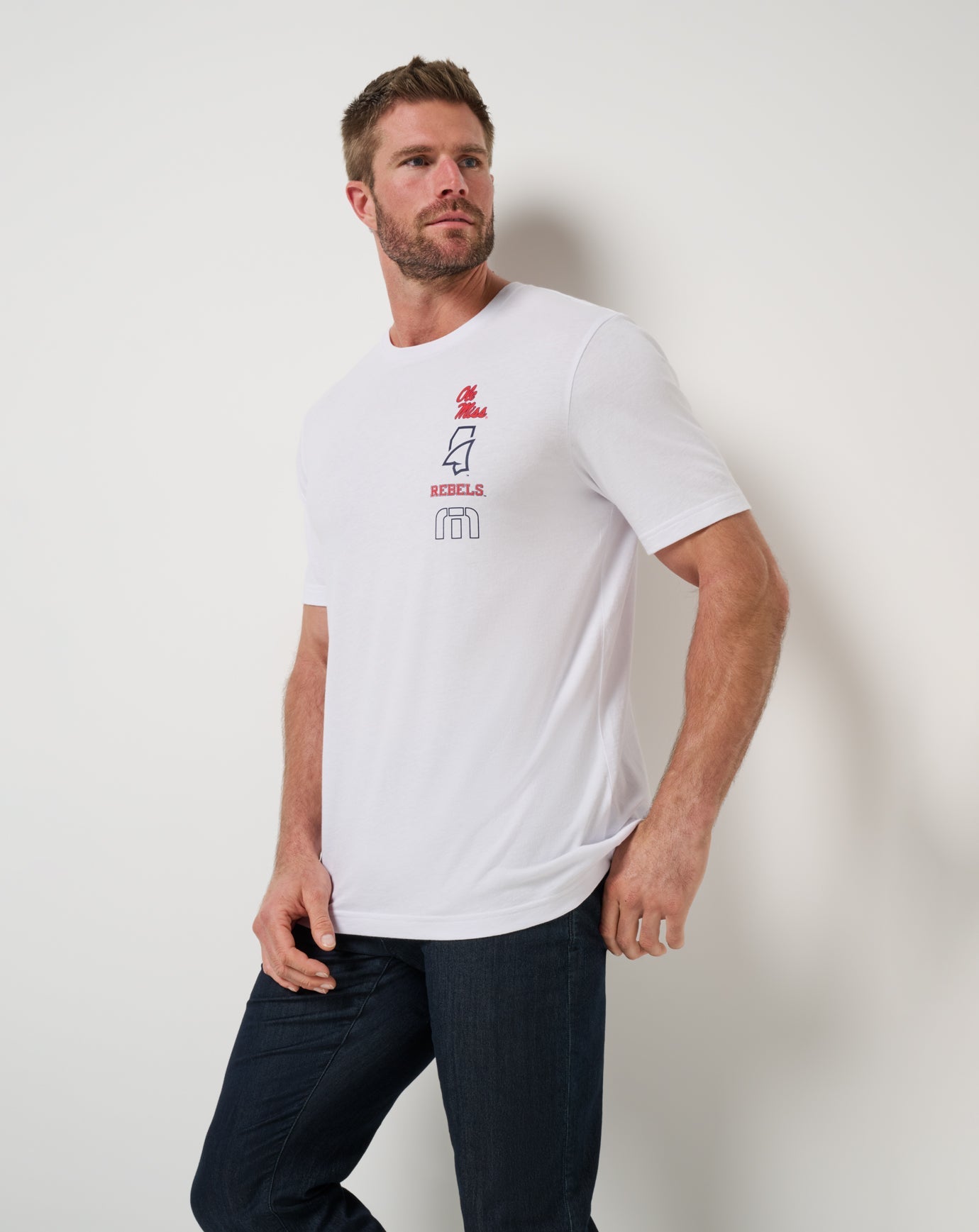 TravisMathew Mississippi Playoffs 2.0 Tee - White