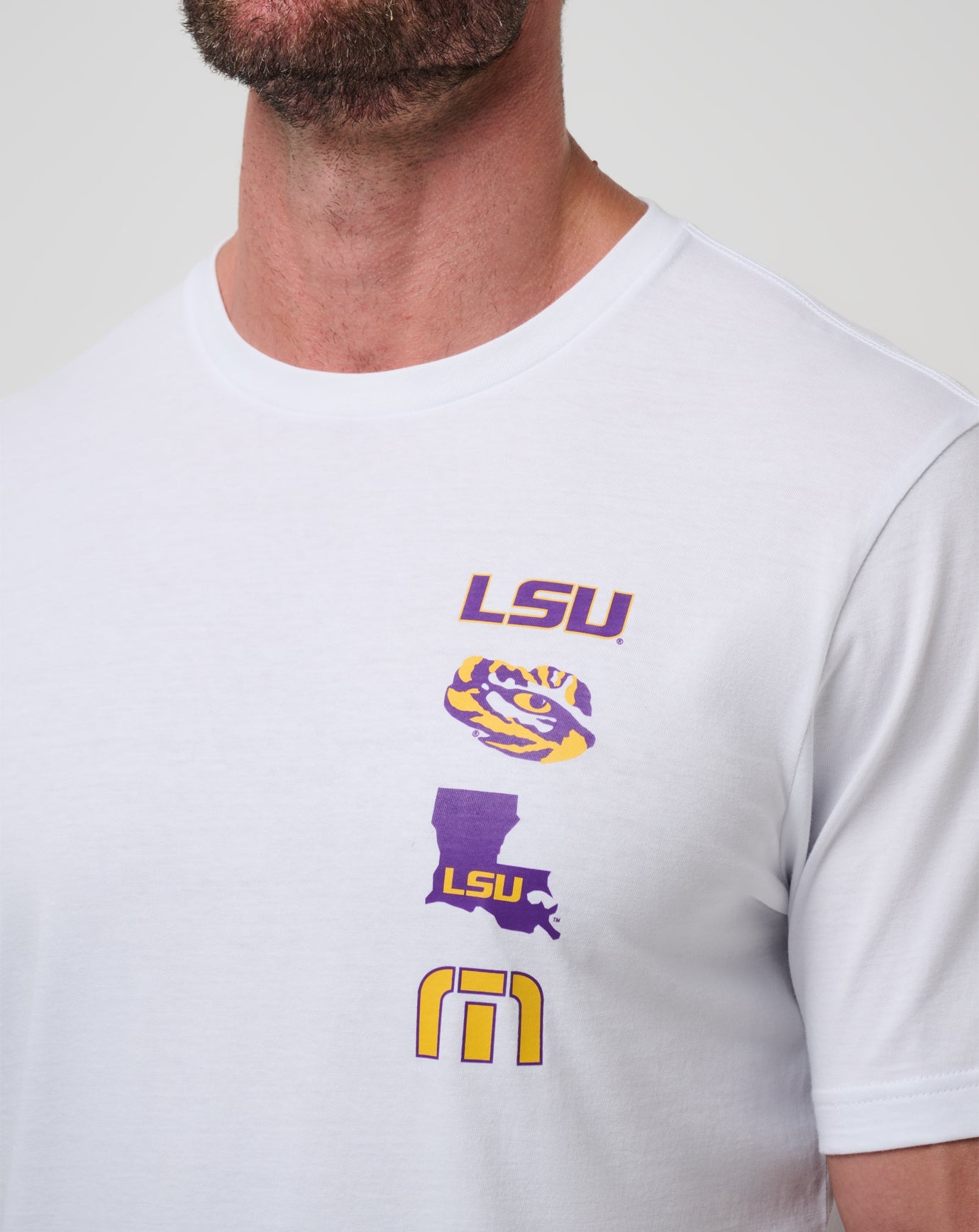 TravisMathew LSU Playoffs 2.0 Tee - White