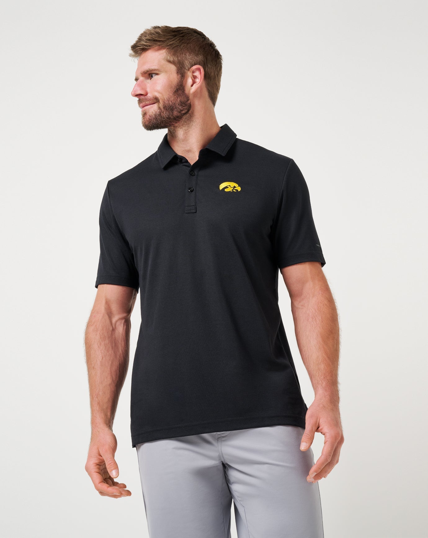 TravisMathew Iowa School Pride Polo - Black