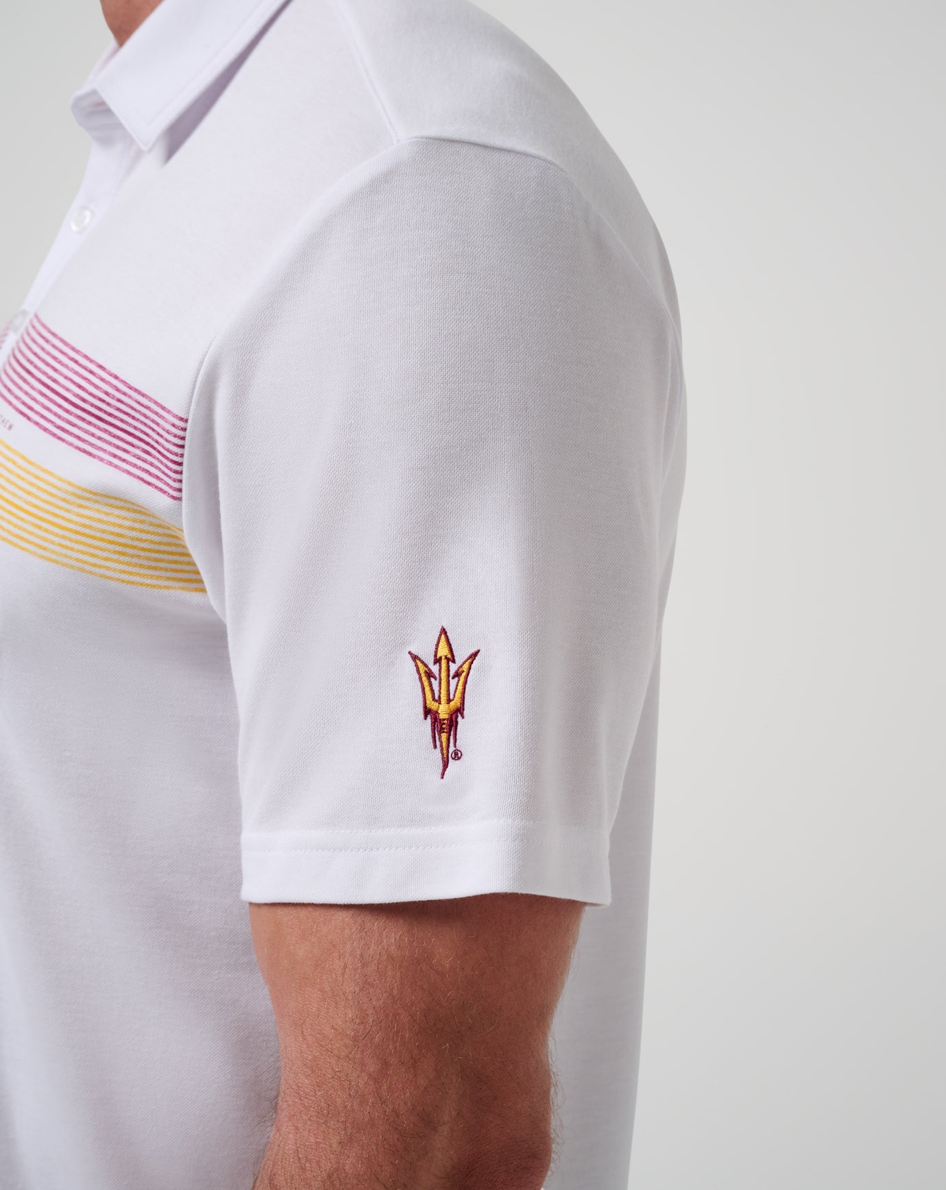 TravisMathew ASU Top Recruit Polo - White/Maroon