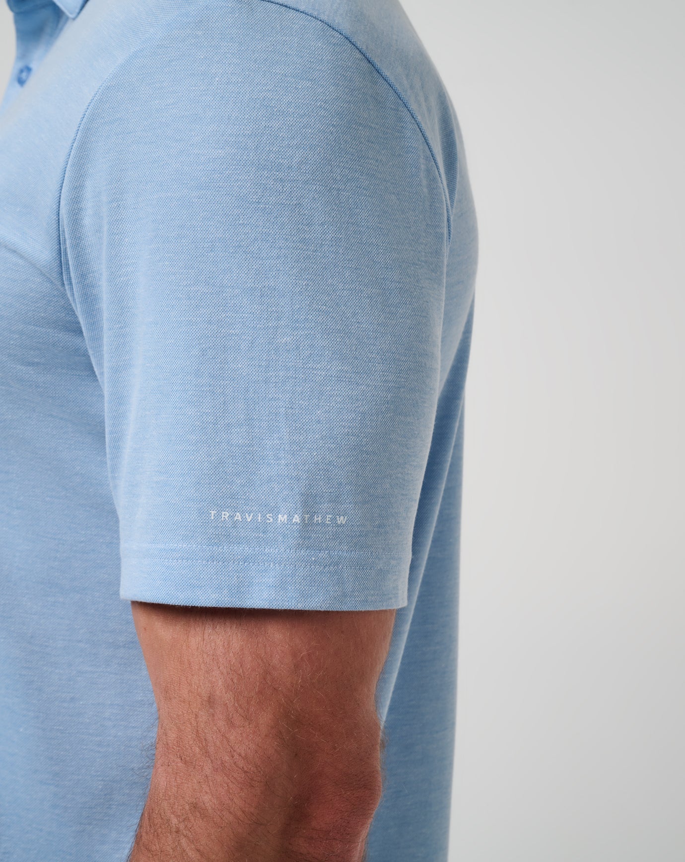 TravisMathew Kansas School Pride Polo - Heather Blue