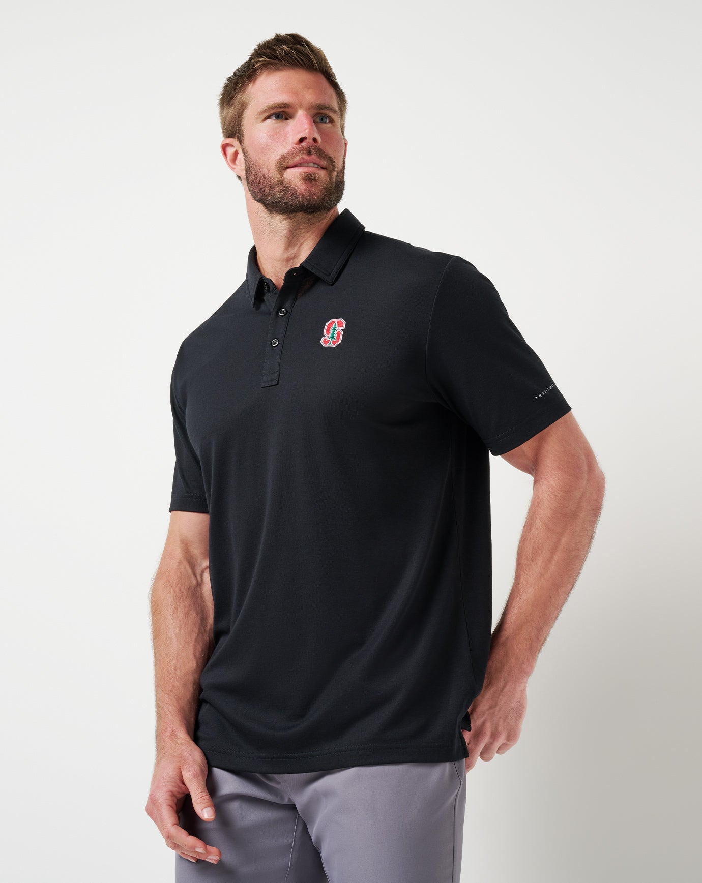 TravisMathew Stanford School Pride Polo - Black
