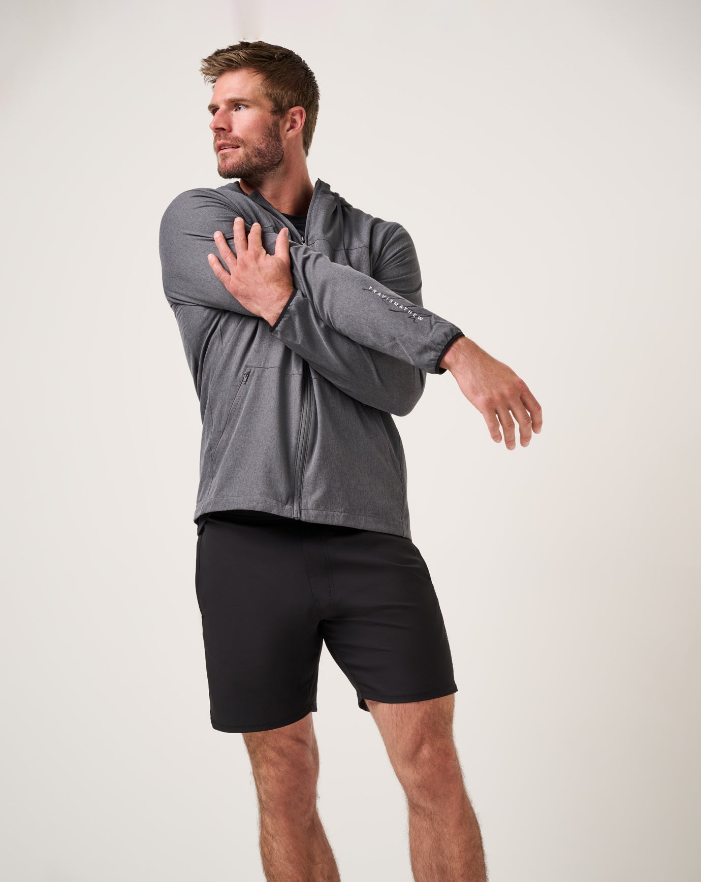 TravisMathew Court Control Hoodie - Heather Dark Grey