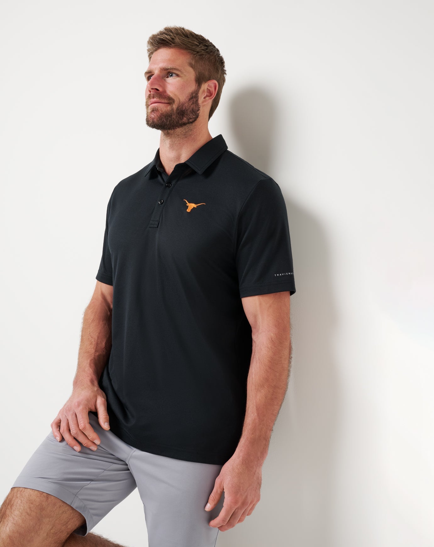 TravisMathew UT Austin School Pride Polo - Black