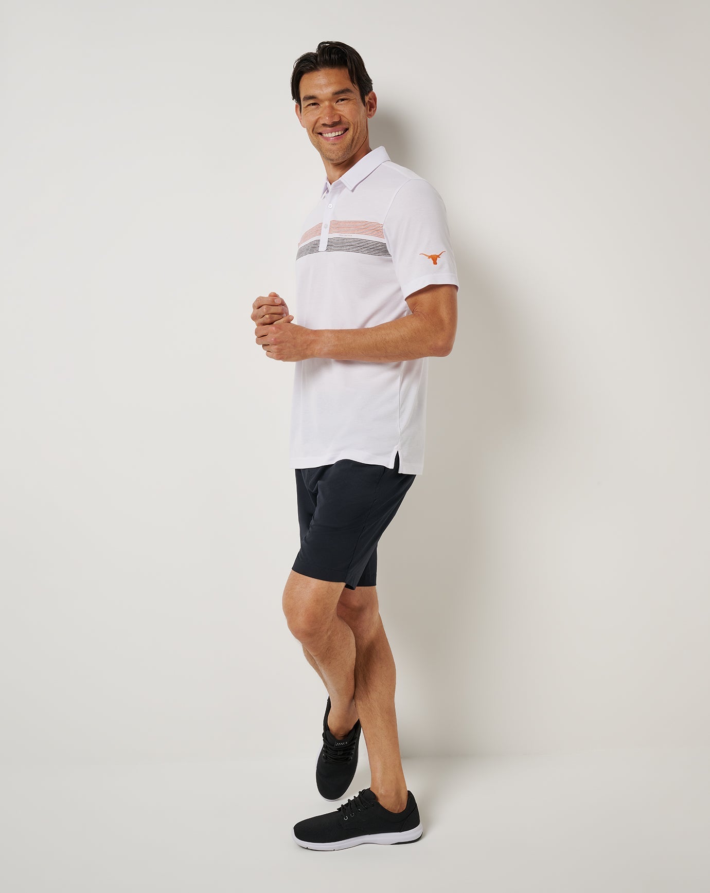 TravisMathew UT Austin Top Recruit Polo - White/Orange