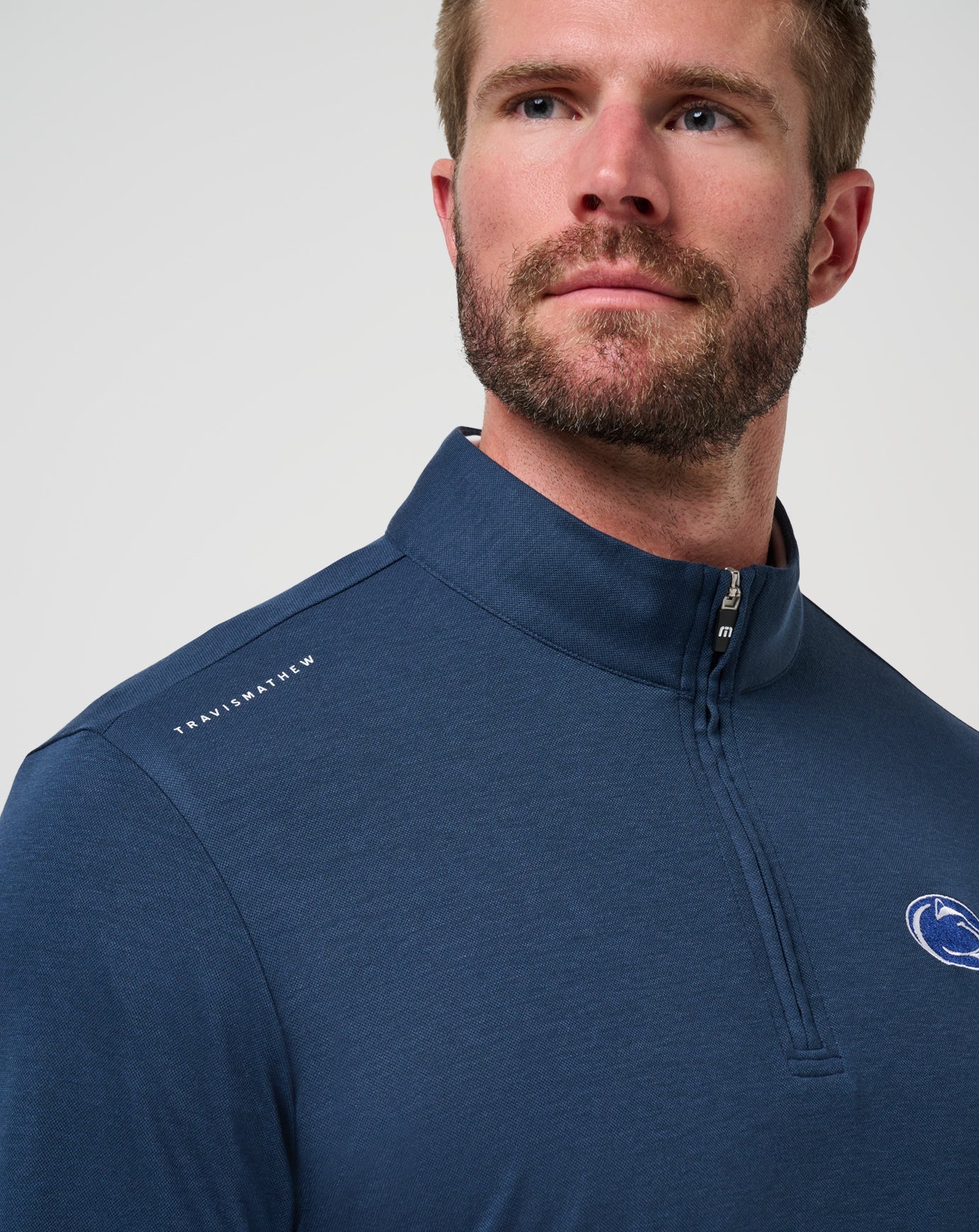 TravisMathew PSU Time To Tailgate Quarter Zip - Navy