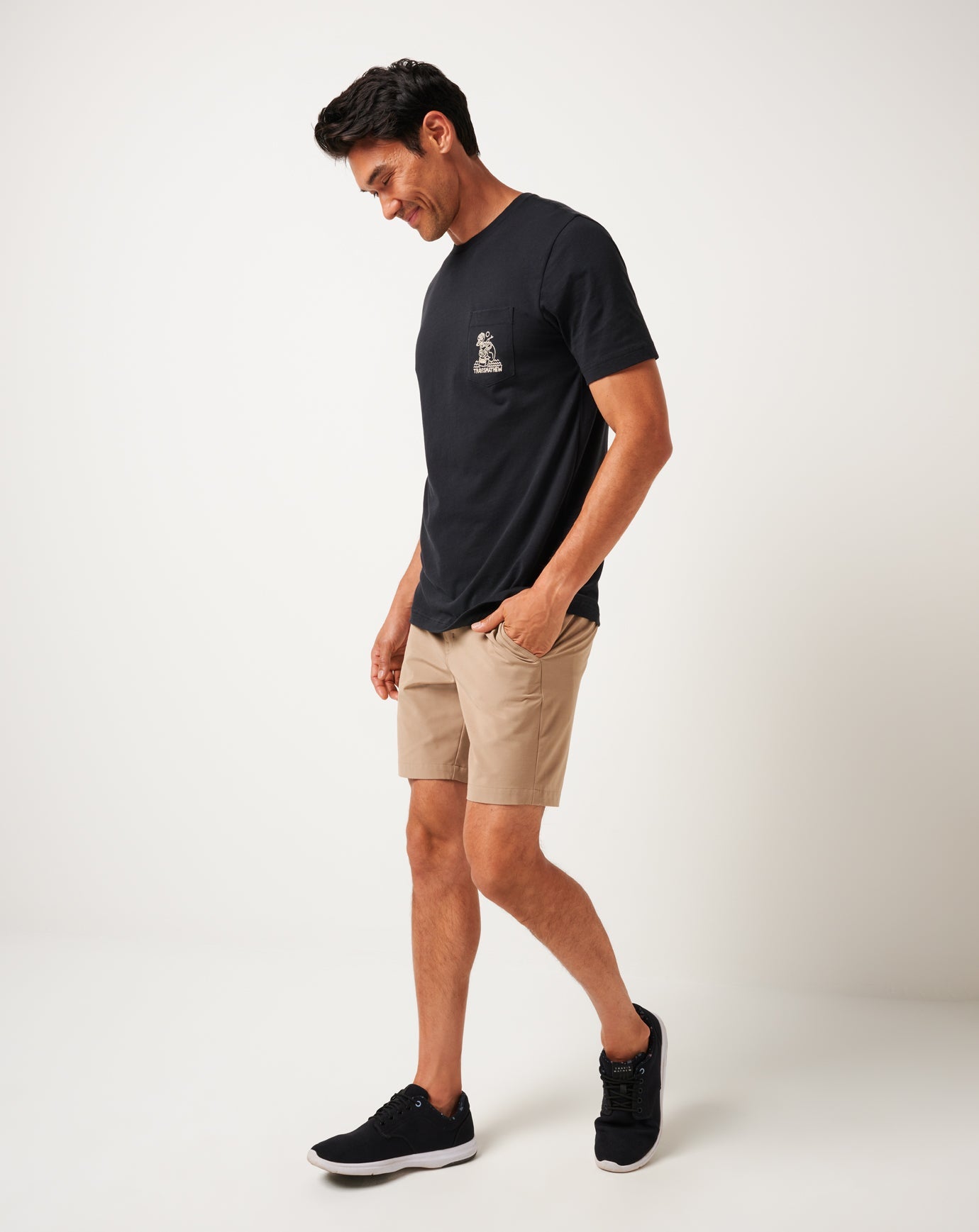 TravisMathew Lost Cave Pocket Tee - Black