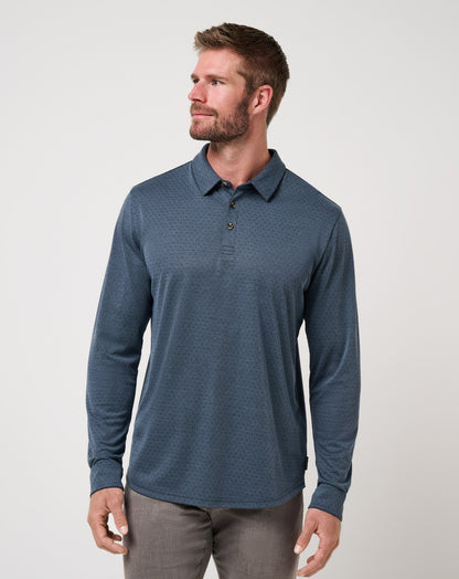 Travis Mathew Sale Handsome Town Long Sleeve Polo Men