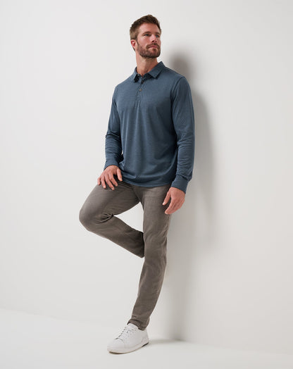Travis Mathew Sale Handsome Town Long Sleeve Polo Men