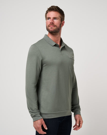 Travis Mathew Outlets December First Long Sleeve Polo Men