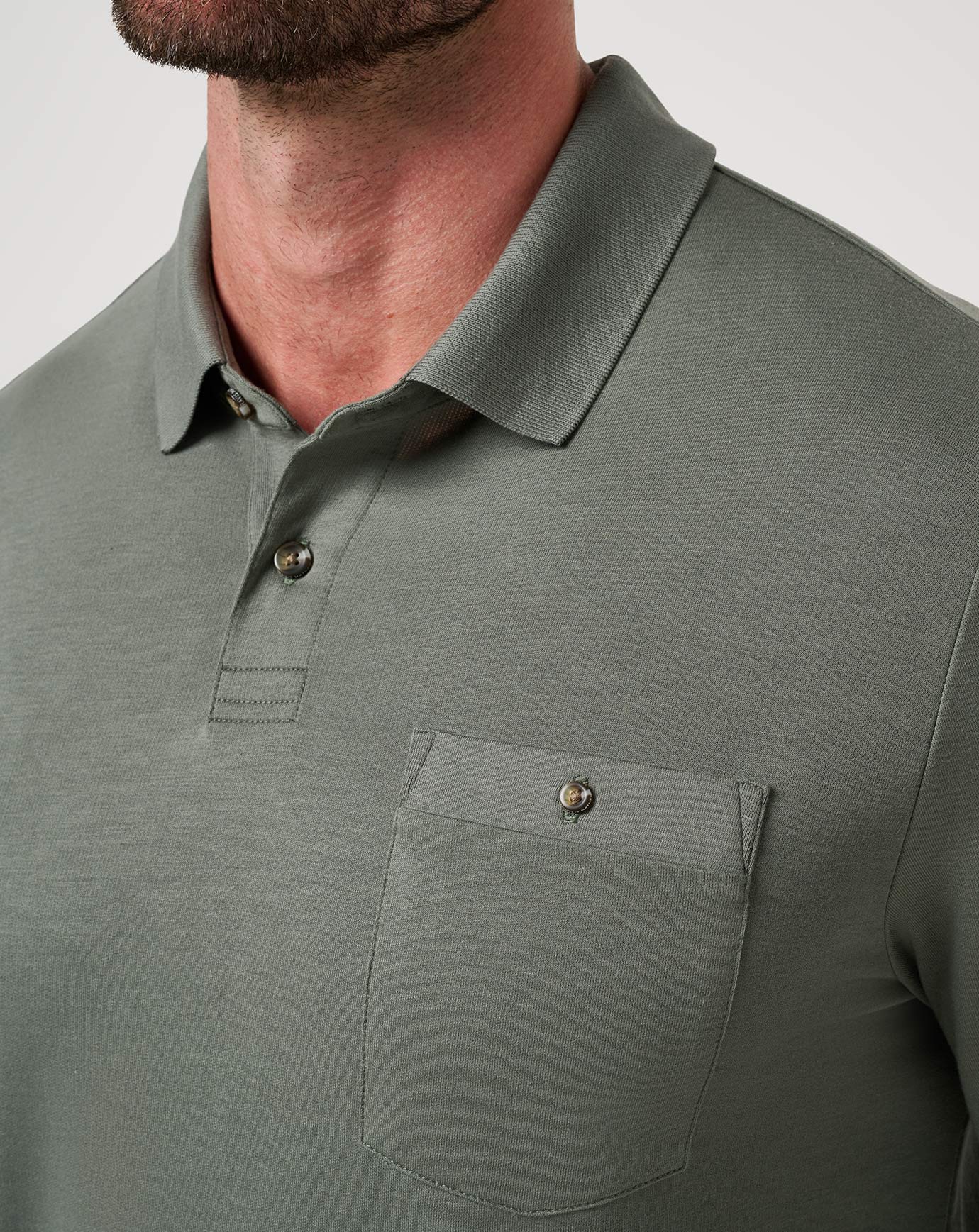 Travis Mathew Outlets December First Long Sleeve Polo Men