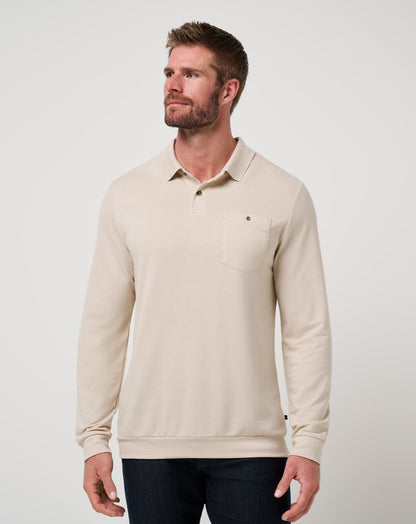 Travis Mathew For Sale December First Long Sleeve Polo Men