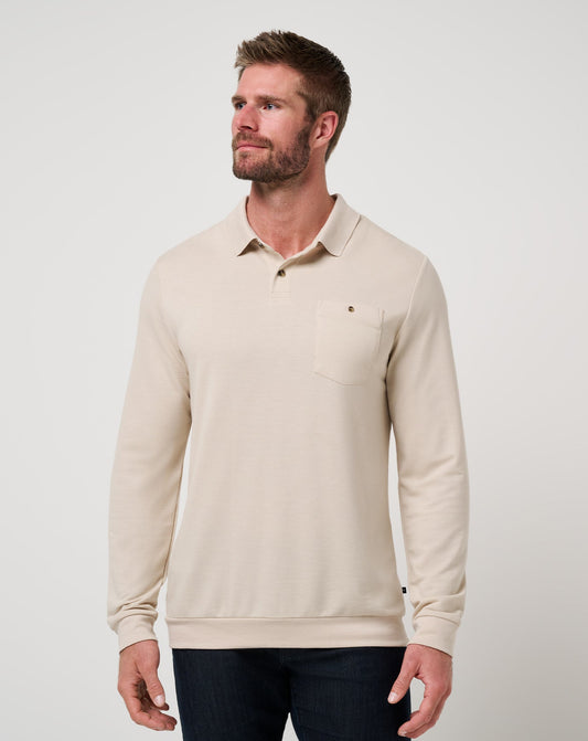 Travis Mathew For Sale December First Long Sleeve Polo Men