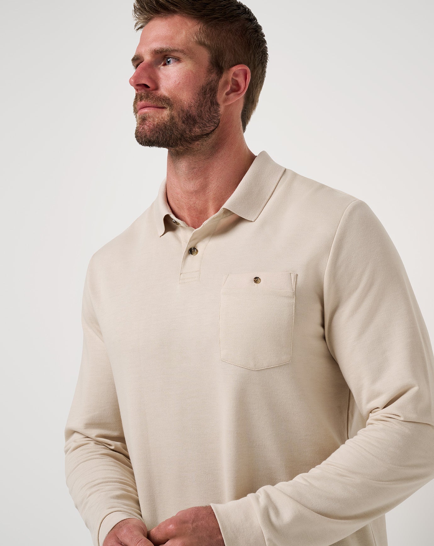 Travis Mathew For Sale December First Long Sleeve Polo Men