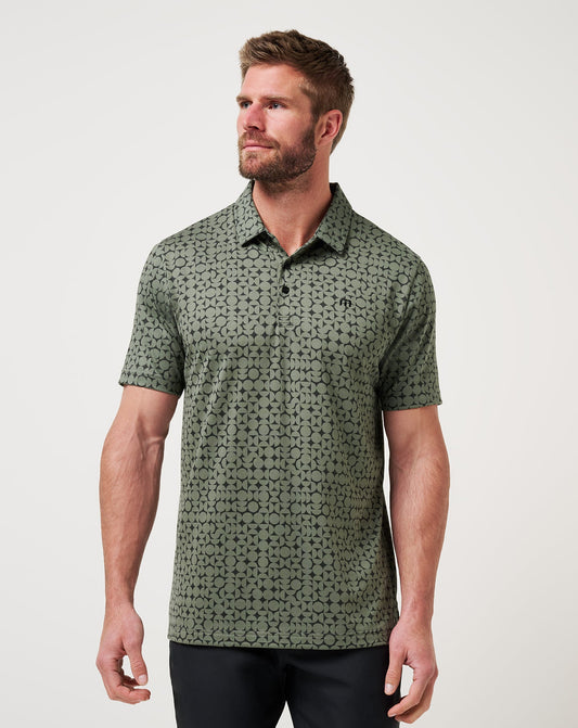 Travis Mathew US Featherweight Caves Polo Men|Golf