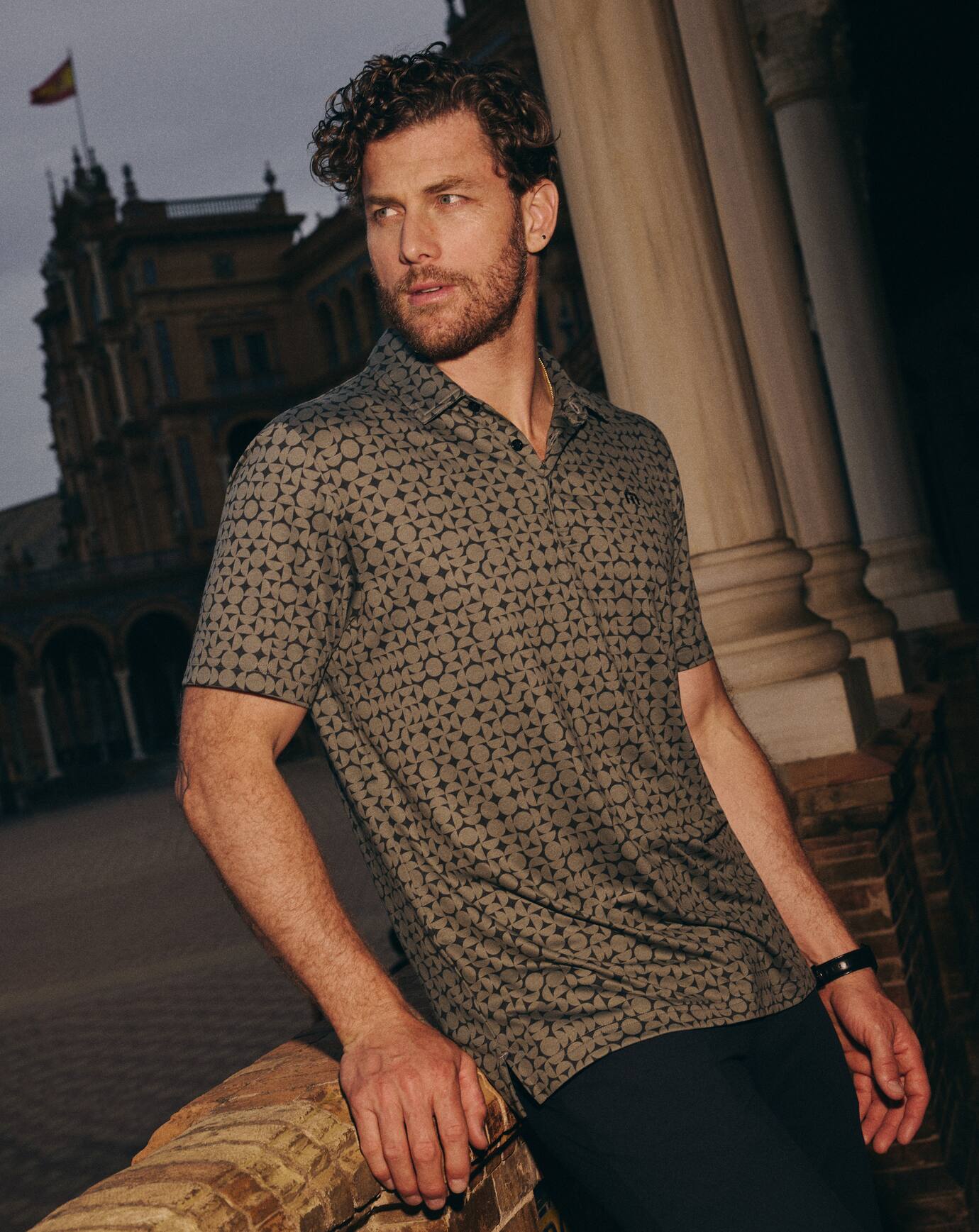 Travis Mathew US Featherweight Caves Polo Men|Golf