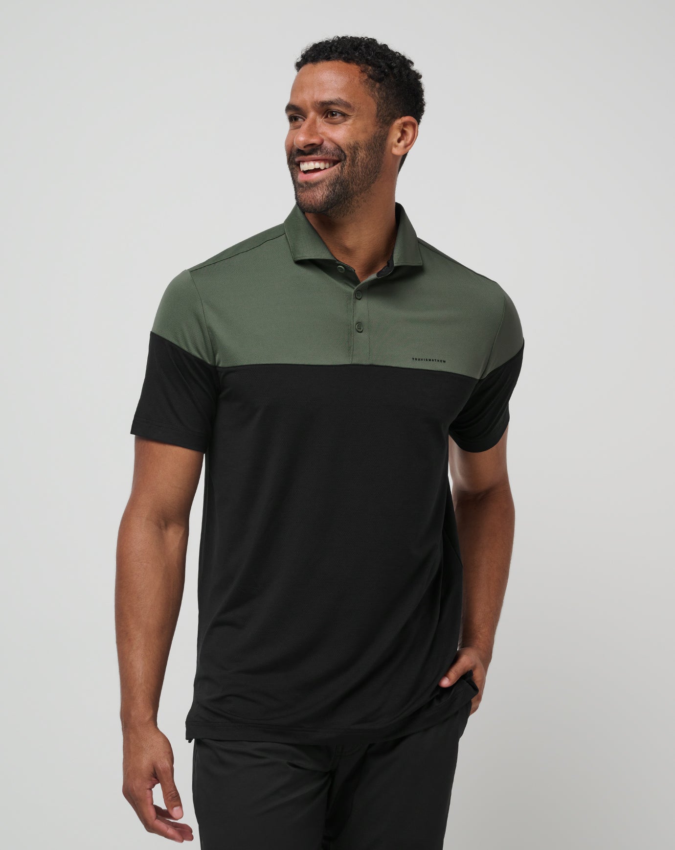 Travis Mathew Online Heater Pro Color Block Polo Men|Golf