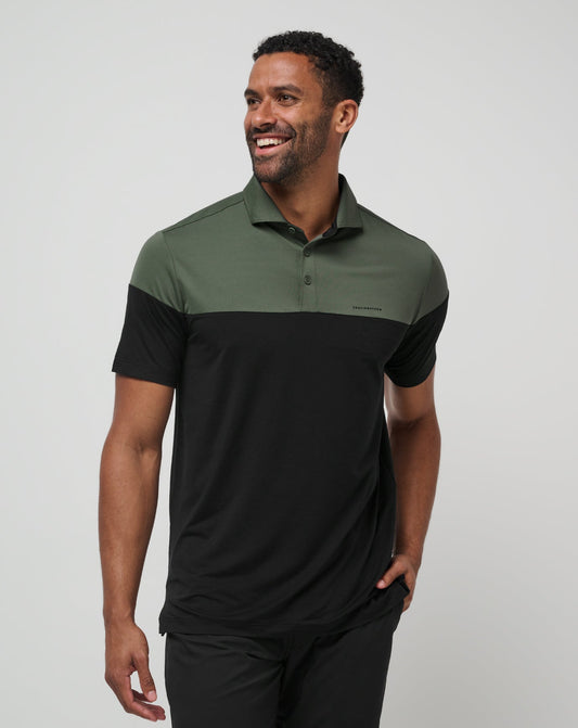 Travis Mathew Online Heater Pro Color Block Polo Men|Golf
