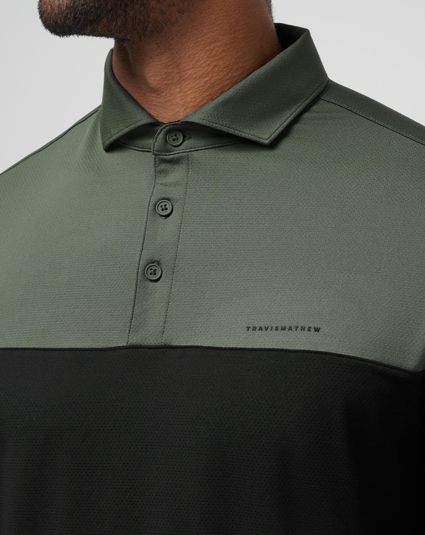 Travis Mathew Online Heater Pro Color Block Polo Men|Golf