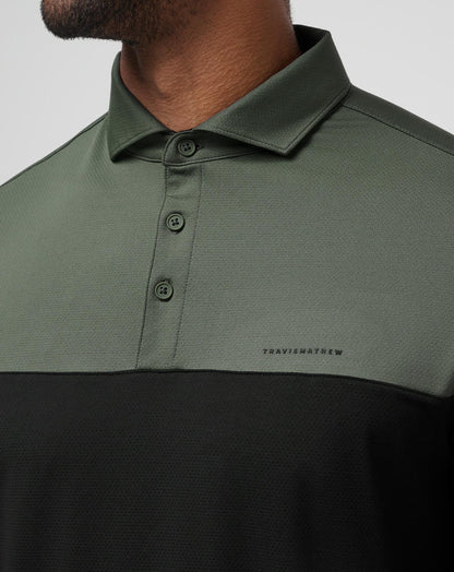 Travis Mathew Online Heater Pro Color Block Polo Men|Golf