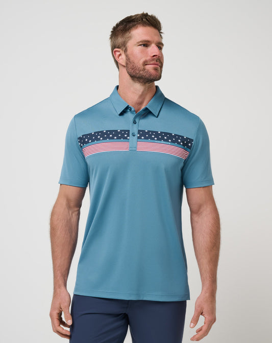Travis Mathew US Good Good Patriot Polo Men|Golf