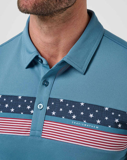 Travis Mathew US Good Good Patriot Polo Men|Golf