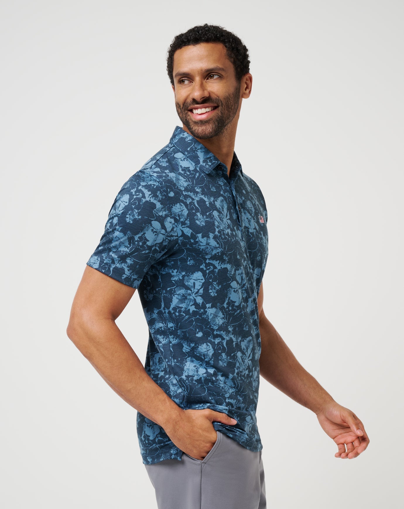 Travis Mathew Online Featherweight Poolside Paradise Polo Men|Golf