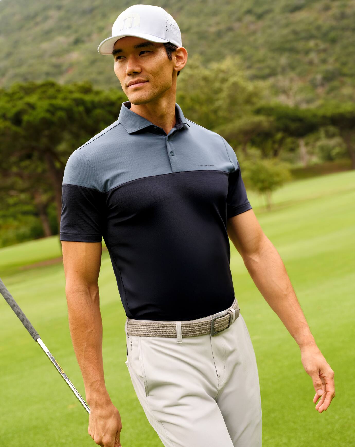 Travis Mathew Outlets Heater Pro Color Block Polo Men|Golf