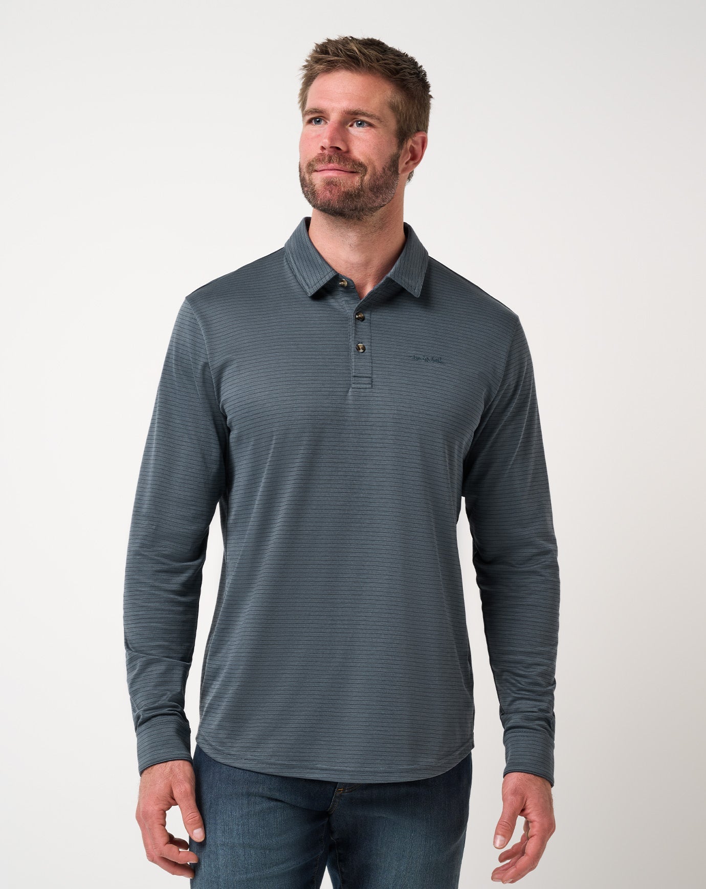 Travis Mathew For Sale The Zinna 2.0 Long Sleeve Polo Men