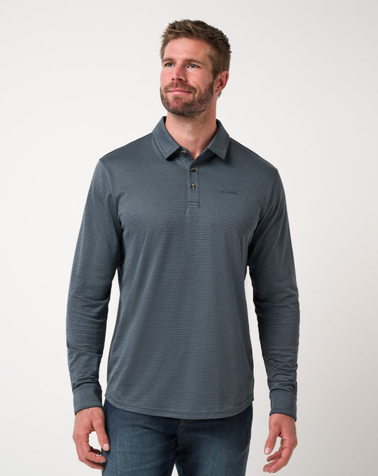 Travis Mathew For Sale The Zinna 2.0 Long Sleeve Polo Men