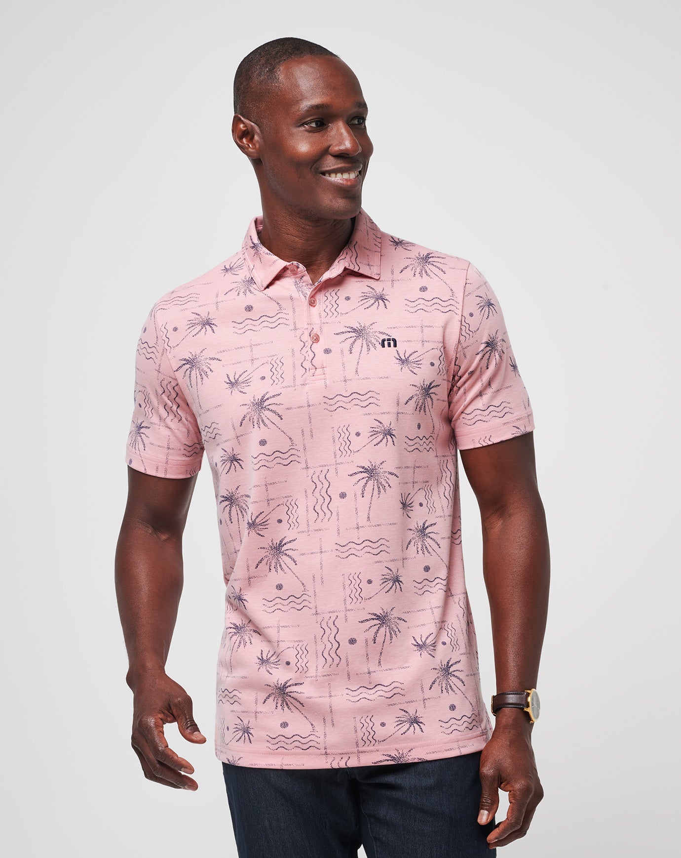 Travis Mathew Discount Coconut Palm Polo Men