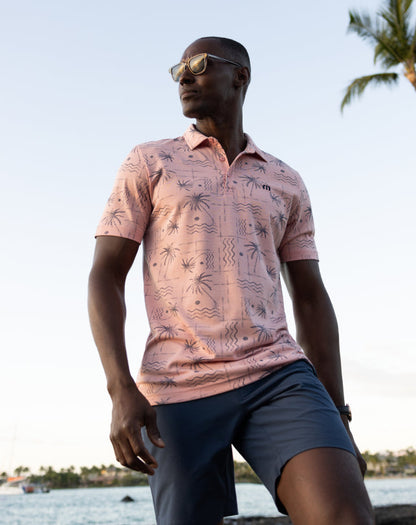 Travis Mathew Discount Coconut Palm Polo Men