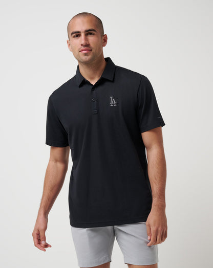 Travis Mathew Discount Los Angeles Dodgers Playoff Pitch Polo Men|Game Day|New