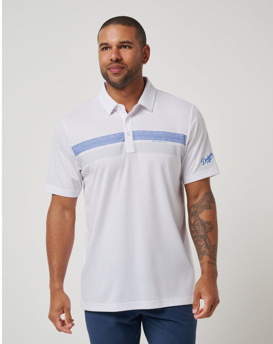 Travis Mathew Outlets Los Angeles Dodgers Top Recruit Polo Men|Game Day|New