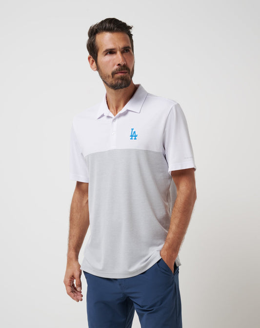 Travis Mathew Online Los Angeles Dodgers Home Run Leader Polo Men|Game Day|New
