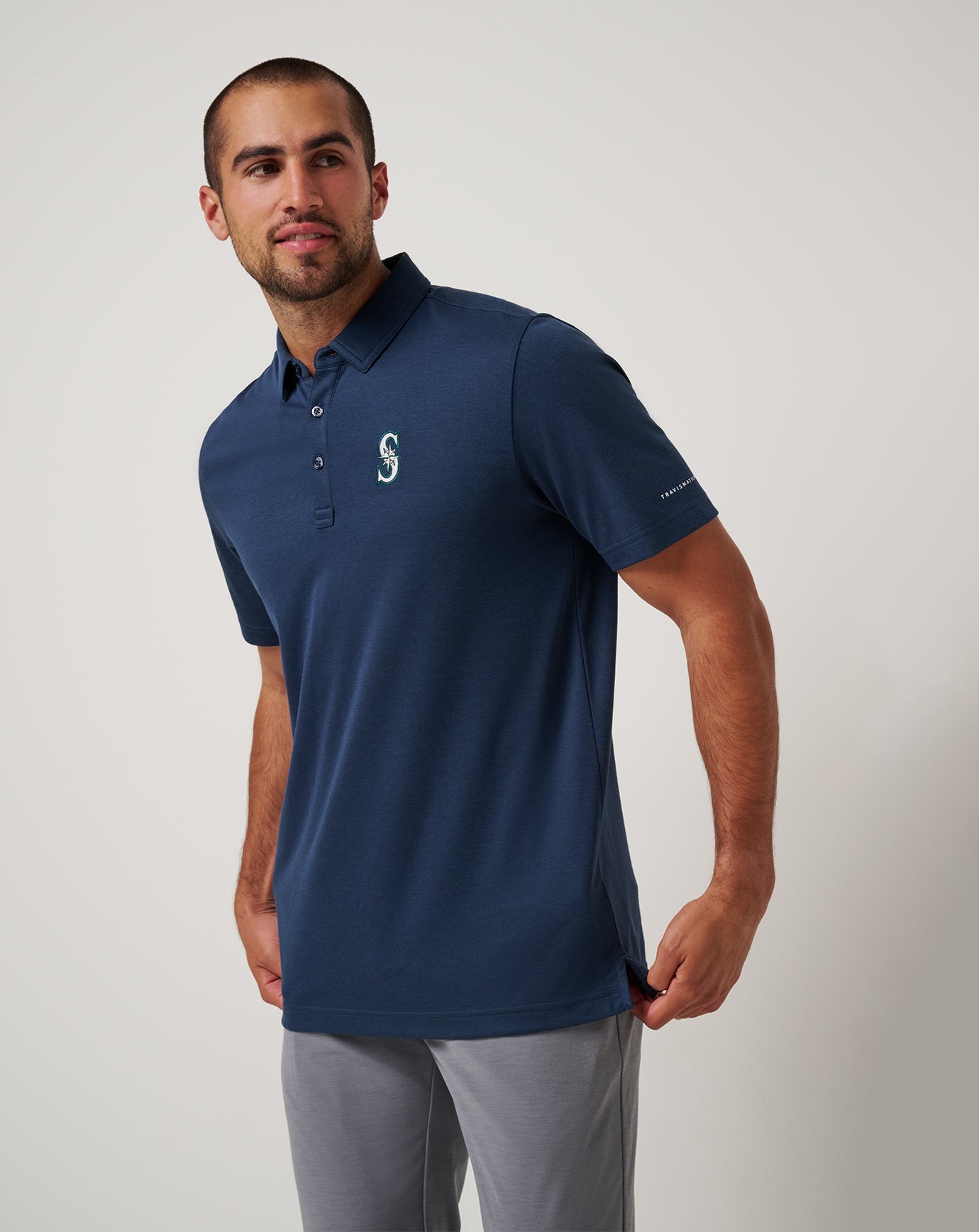 Travis Mathew Sale Seattle Mariners Playoff Pitch Polo Men|Game Day|New