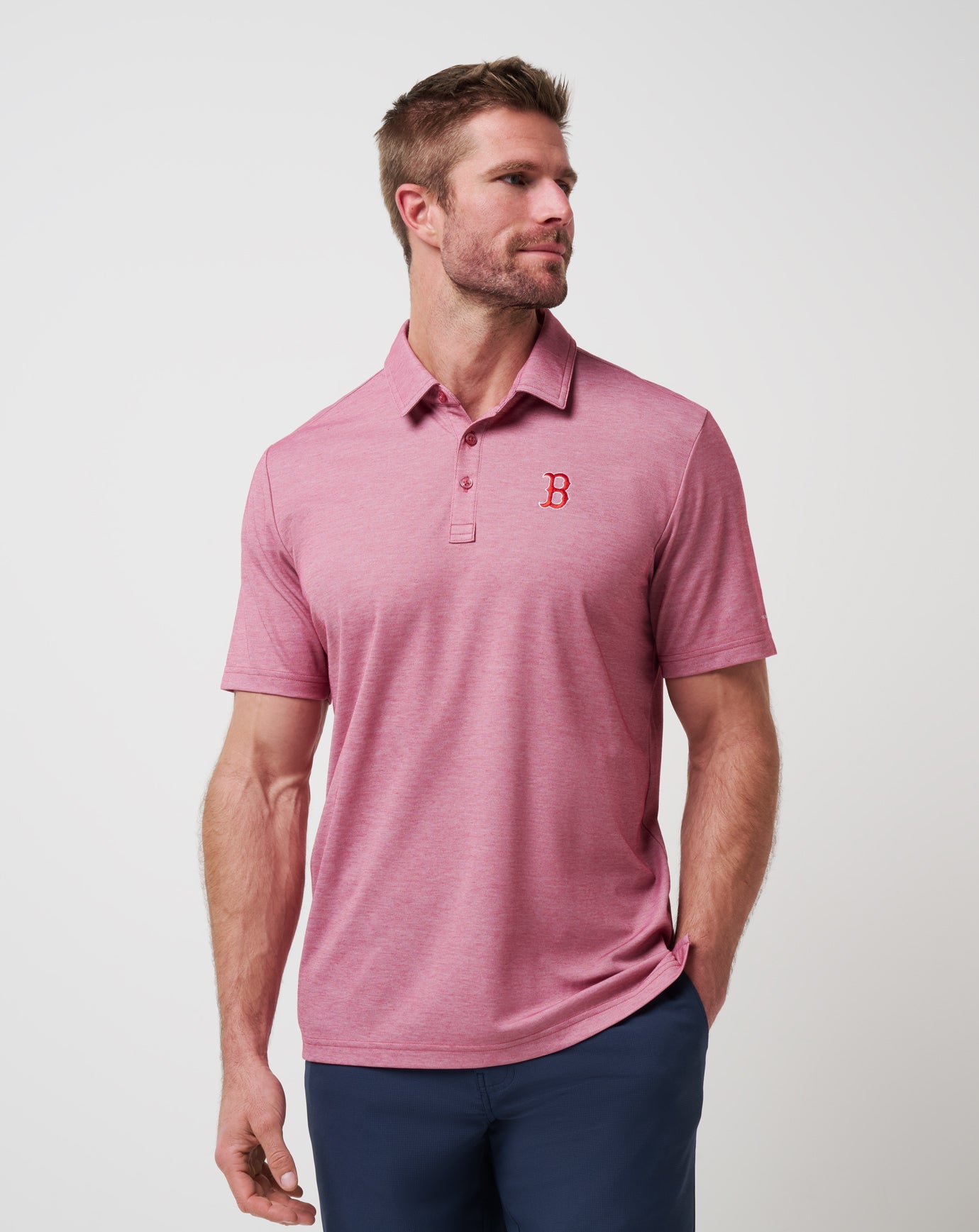 Travis Mathew For Sale Boston Red Sox Playoff Pitch Polo Men|Game Day|New