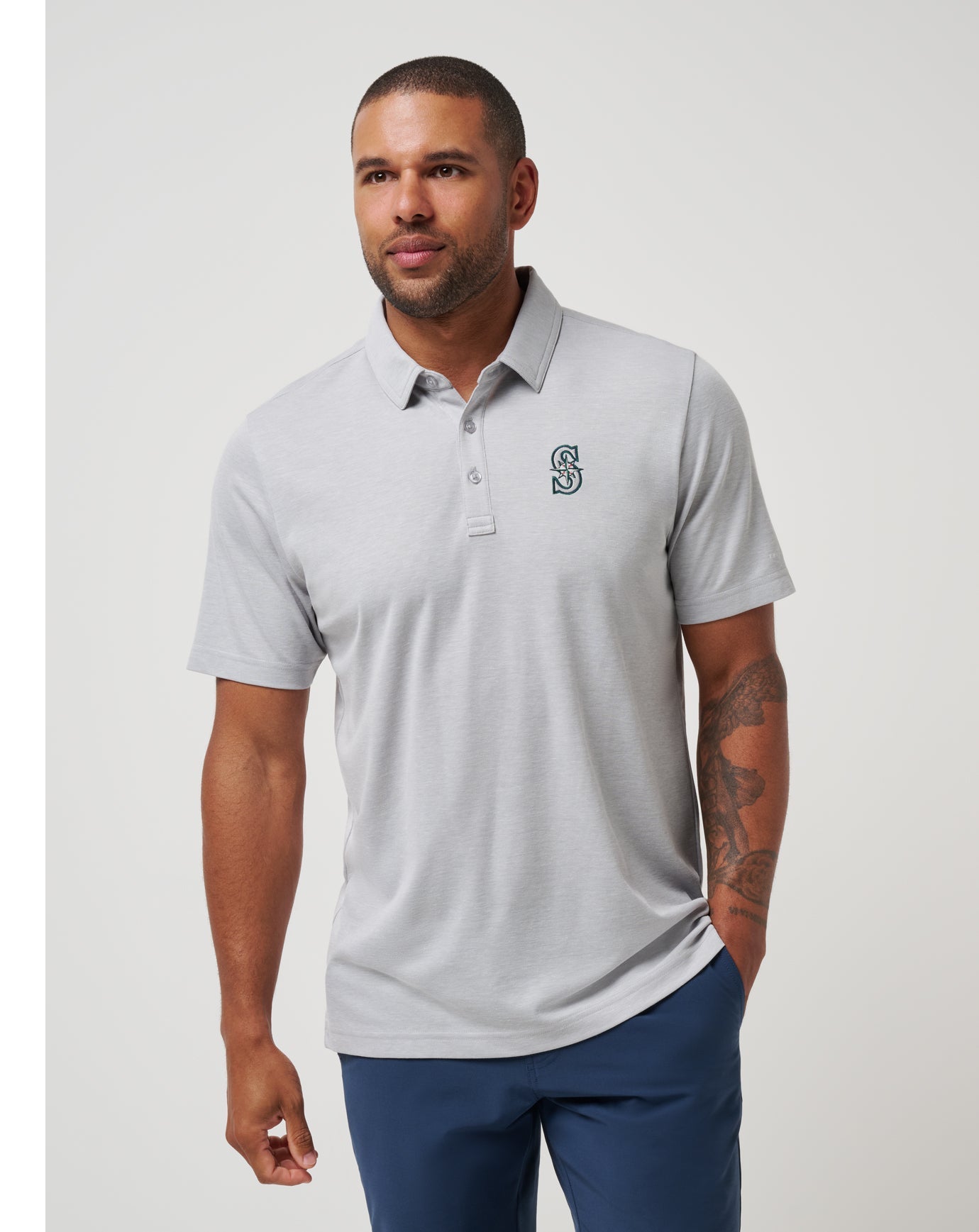 Travis Mathew Online Seattle Mariners Playoff Pitch Polo Men|Game Day|New