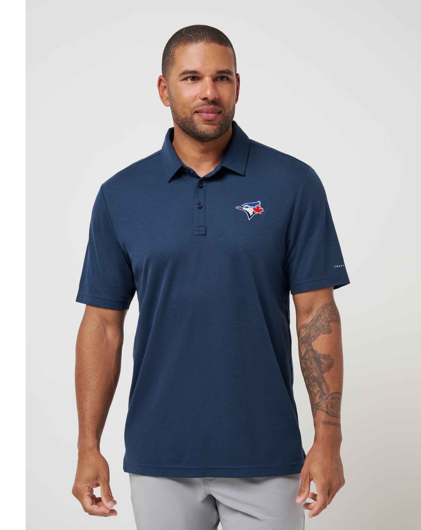 Travis Mathew Discount Toronto Blue Jays Playoff Pitch Polo Men|Game Day|New